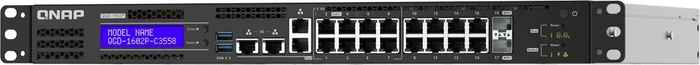 QNAP QGD-1602P Dual-System VM-Host & NAS Rackmount 2.5G Managed Switch, 16x RJ-45, 2x SFP+, 380W PoE++