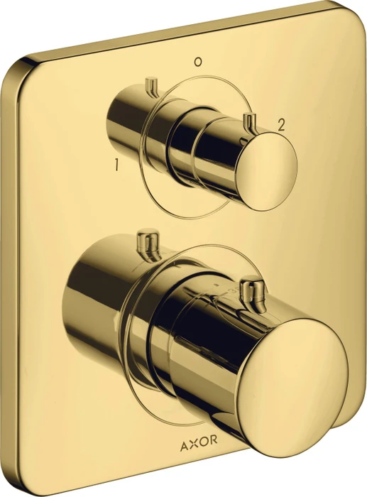 Hansgrohe Axor Citterio M Thermostat mit Ab- und Umstellventil polished gold optic