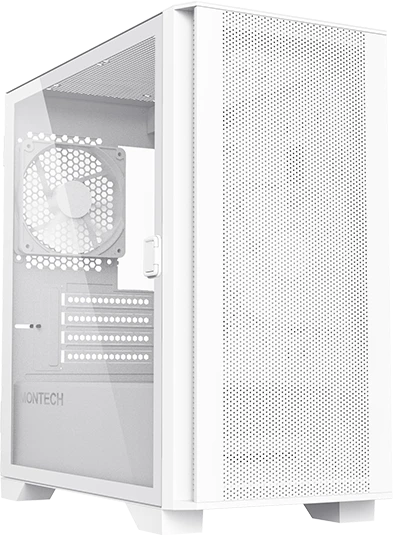 Montech Air 100 Lite, weiß, Glasfenster