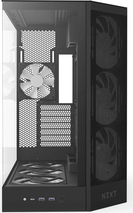 NZXT H9 Flow RGB+ [2025] Black, schwarz, Glasfenster