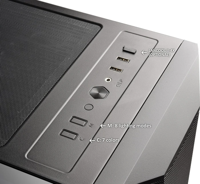 Lian Li LANCOOL II Mesh RGB, schwarz, Glasfenster