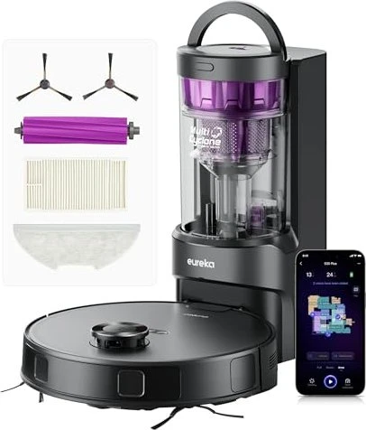 Eureka E20 Plus Saug-/Wischroboter schwarz inkl. Absaugstation