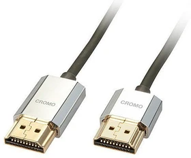 Lindy Cromo Slim High Speed mit Ethernet HDMI 1.4 Kabel, 0.5m