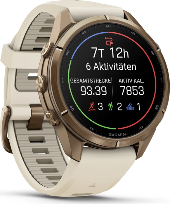 Garmin Fenix 9 Pro 43mm autumn gold titanium/cream-french grey