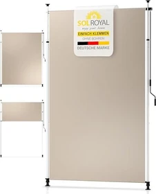 Sol Royal KM5 Klemmmarkise 100x310cm beige