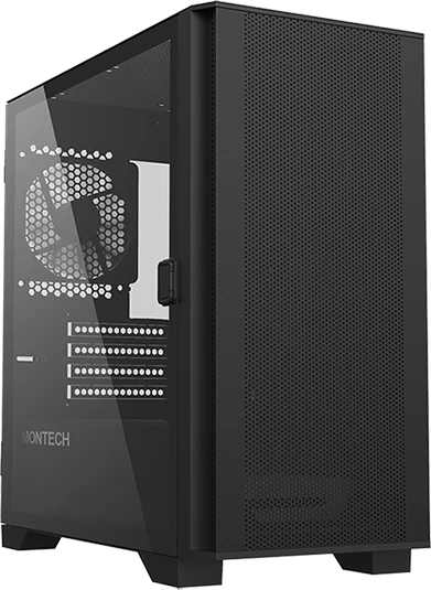 Montech Air 100 Lite, schwarz, Glasfenster