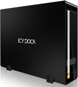Icy Dock MB559U3S-1SB schwarz, USB-B 3.0/eSATA