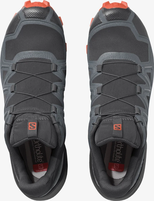 Salomon Speedcross 5 black/stormy weather/red orange (Herren)