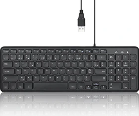 Perixx Periboard-213, schwarz, USB, FR (11956)