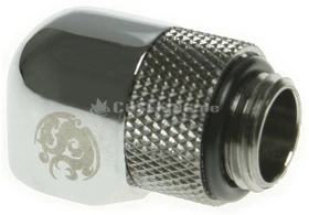 Bitspower Winkel G1/4" auf G1/4" drehbar glänzend silber
