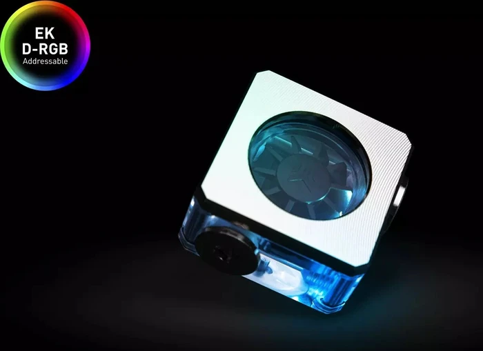 EK Water Blocks Quantum Line EK-Quantum Flow Indicator D-RGB, Nickel, Durchflusssensor