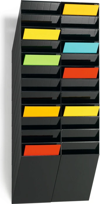 Durable Flexiboxx 12 Prospekthalter, 12 Fächer, A4, weiß
