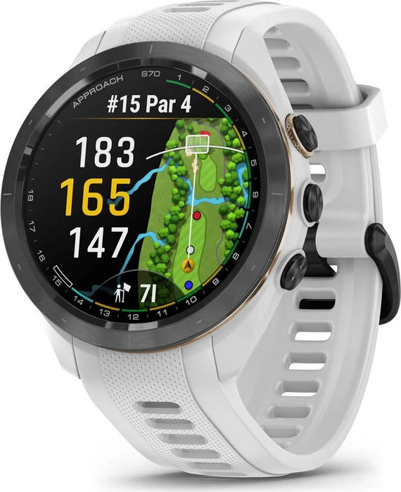 Garmin Approach S70 42mm GPS-Golfuhr black ceramic/white