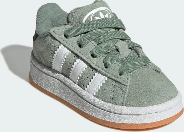 adidas Campus 00s Comfort Closure Elastic Lace silver green/cloud white/gum (Junior)