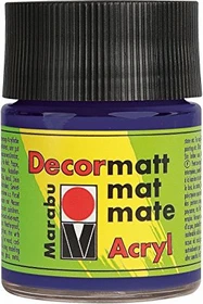 Marabu Decormatt Acryl Acrylfarbe, dunkelviolett, 50ml