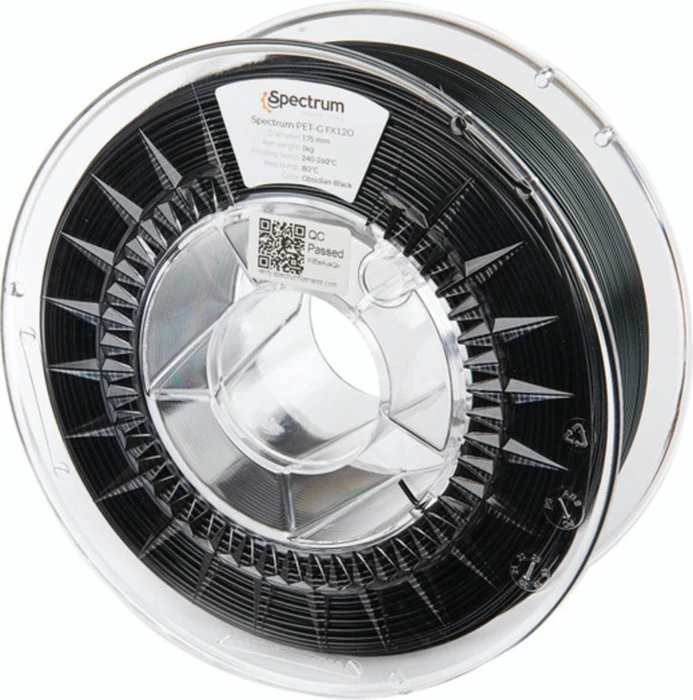 Spectrum PETG, schwarz, Spule, 1.75mm, 1.00kg