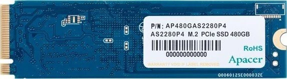 Apacer AS2280P4 480GB, M.2 2280 / M-Key / PCIe 3.0 x4