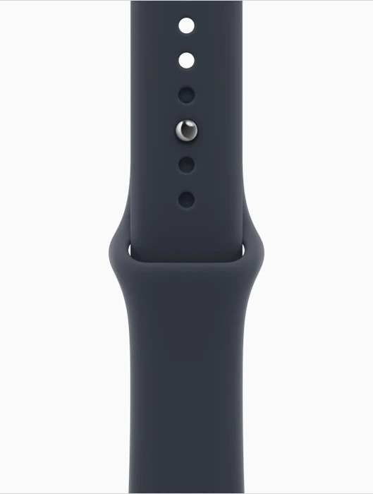 Apple Watch Series 12 (GPS) 42mm Aluminium space grau mit Sportarmband M/L navyblau