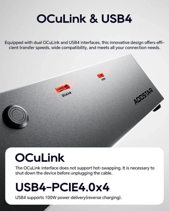Aoostar AG02 OCuLink eGPU Dock