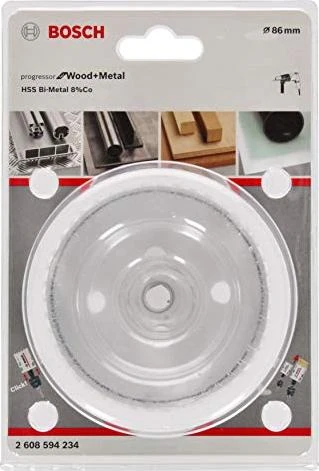 Bosch Professional BiM Progressor for Wood and Metal Lochsäge, 86mm, 1 Stück
