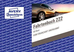 Avery-Zweckform Fahrtenbuch mit Jahresabrechnung, A6 quer, Softcover, 40 Blatt