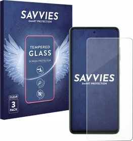 Savvies Panzerglas für Samsung Galaxy A52, 3er-Pack