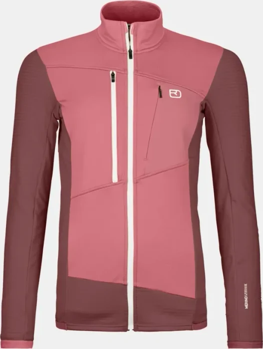 Ortovox Fleece Grid Funktionsjacke mountain rose (Damen)