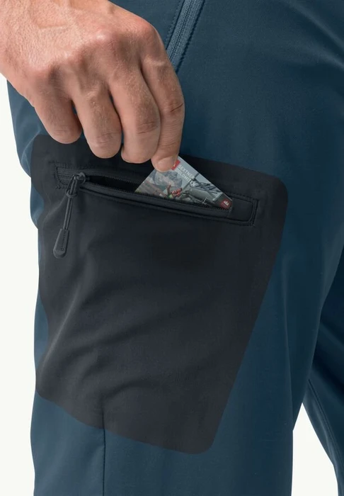 Jack Wolfskin Active Track Zip Off Zip-Off Hose lang dark sea (Herren)