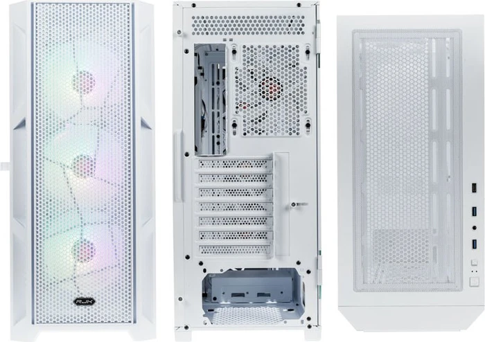Raijintek Ponos Ultra White MS4, weiß, Glasfenster