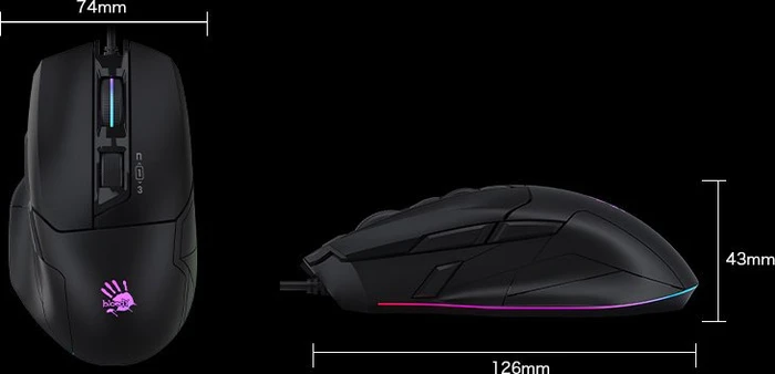 A4Tech Bloody W70 MAX Gaming Mouse schwarz, USB