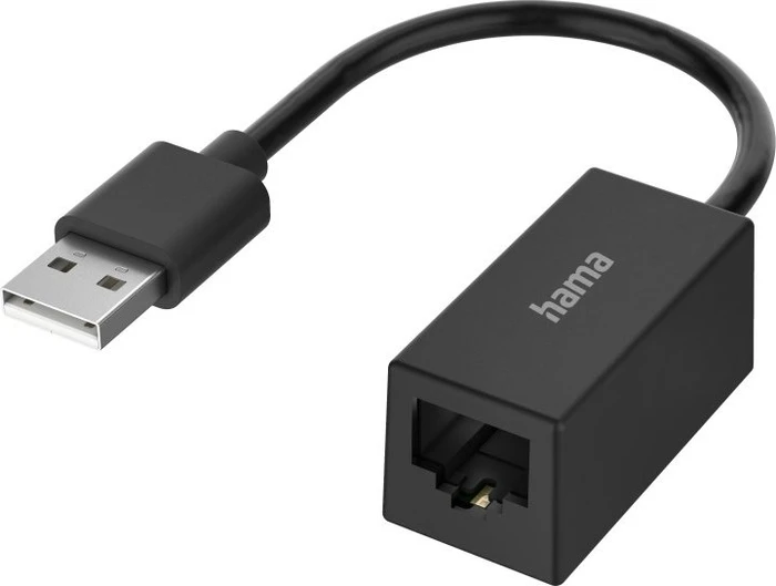 Hama RJ-45 LAN-Adapter, USB-A 2.0 [Stecker]