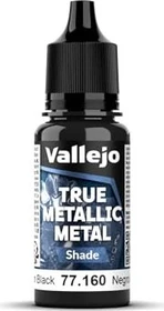 Vallejo True Metallic Metal Shade obsidian black, 18ml