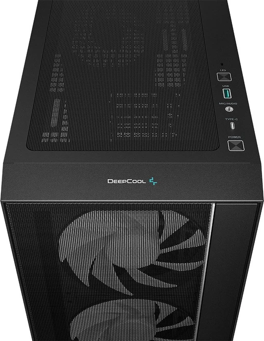 DeepCool Matrexx 55 Mesh V4 C, schwarz, Glasfenster
