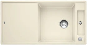 Blanco Axia III XL 6 S-F InFino Becken reversibel mit Ablauffernbedienung jasmin inkl. Glasschneidebrett