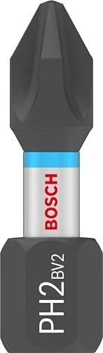Bosch Professional PRO Impact Kreuzschlitz Bit 1/4", PH2x25mm, 25 Stück