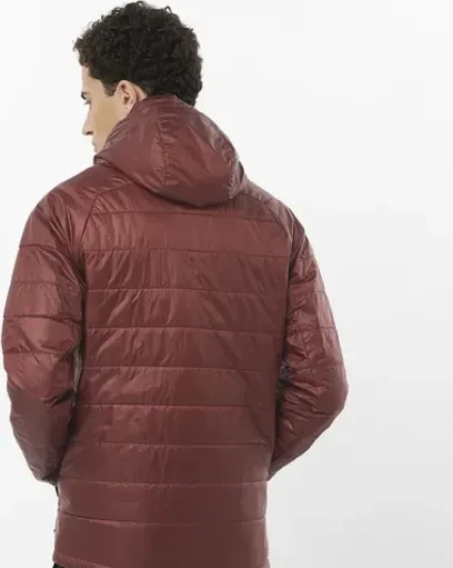 Salomon Outline Hooded Funktionsjacke rum raisin (Herren)