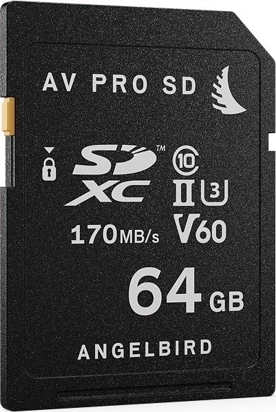 Angelbird AV PRO SD V60 R170/W105 64GB, UHS-II U3, Class 10