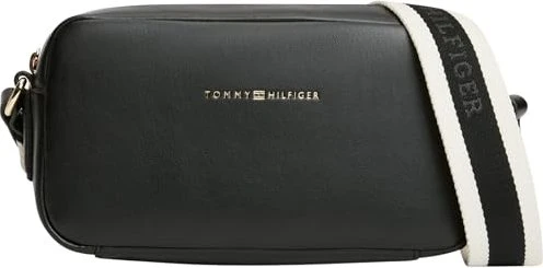 Tommy Hilfiger Essential Camera Prägung Umhängetasche schwarz