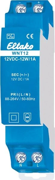 Eltako WNT12-12VDC-12W/1A Schaltnetzteil 12V, 1A, 1TE REG