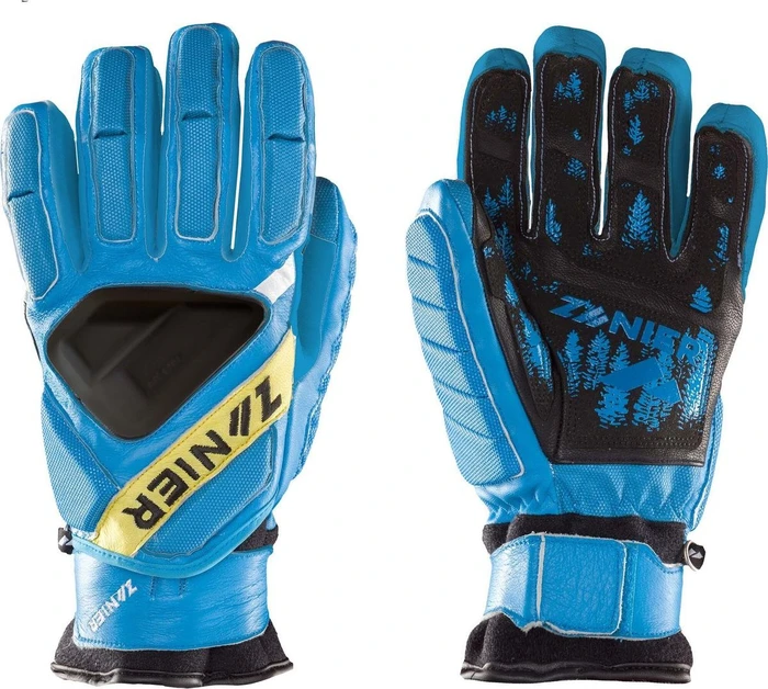 Zanier Gate Killer Skihandschuhe türkis/gelb (Herren)