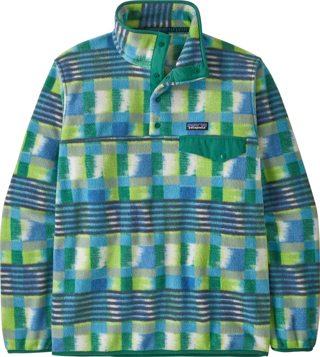 Patagonia Lightweight Synchilla Snap-T Pullover painted lines: shore blue (Herren)