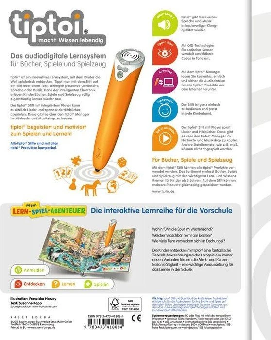 Ravensburger tiptoi Buch: Mein Lern-Spiel-Abenteuer: Merken und Konzentrieren
