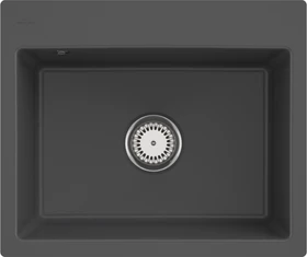 Villeroy & Boch Subway 60 S flat flächenbündig Becken mittig graphite