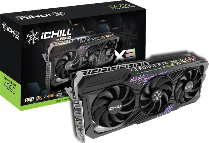 INNO3D GeForce RTX 4090 iCHILL X3, 24GB GDDR6X, HDMI, 3x DP