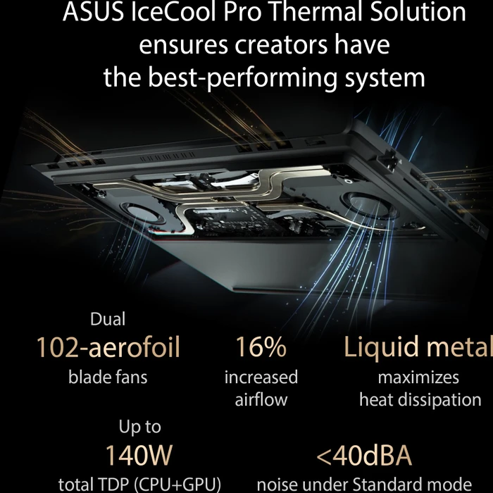 ASUS ProArt StudioBook 16 OLED H7600ZW-KV039X, Mineral Black, Core i9-12900H, 32GB RAM, 1TB SSD, GeForce RTX 3070 Ti, DE