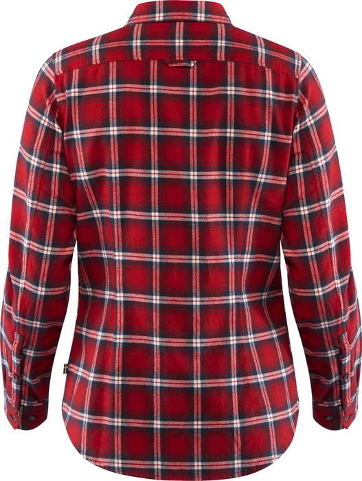 Fjällräven Övik Flannel Hemd langarm deep red (Damen)
