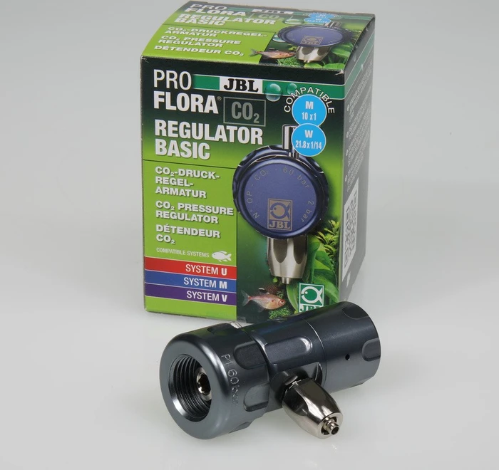 JBL PRO FLORA CO2 Regulator Basic, Präzisions-Druckminderer für Einweg und Mehrweg CO2 Druckflaschen