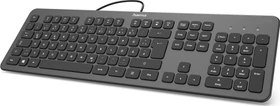 Hama KC-700 Slim-Design Tastatur, anthrazit/schwarz, USB, DE