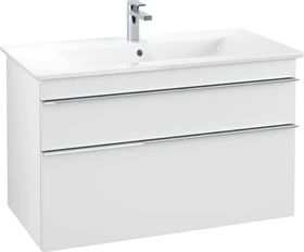Villeroy & Boch Venticello Waschbeckenunterschrank für Becken mittig 2 Auszüge 953x590x477mm white matt/chrome