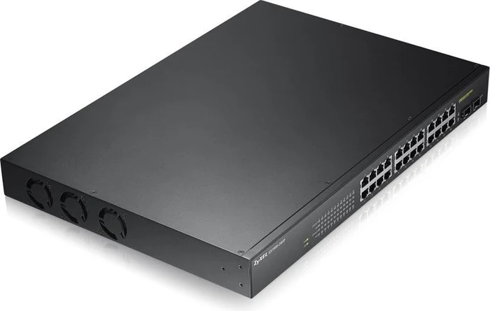 Zyxel GS1900 Rackmount Gigabit Smart Switch, 24x RJ-45, 2x SFP, 170W PoE+